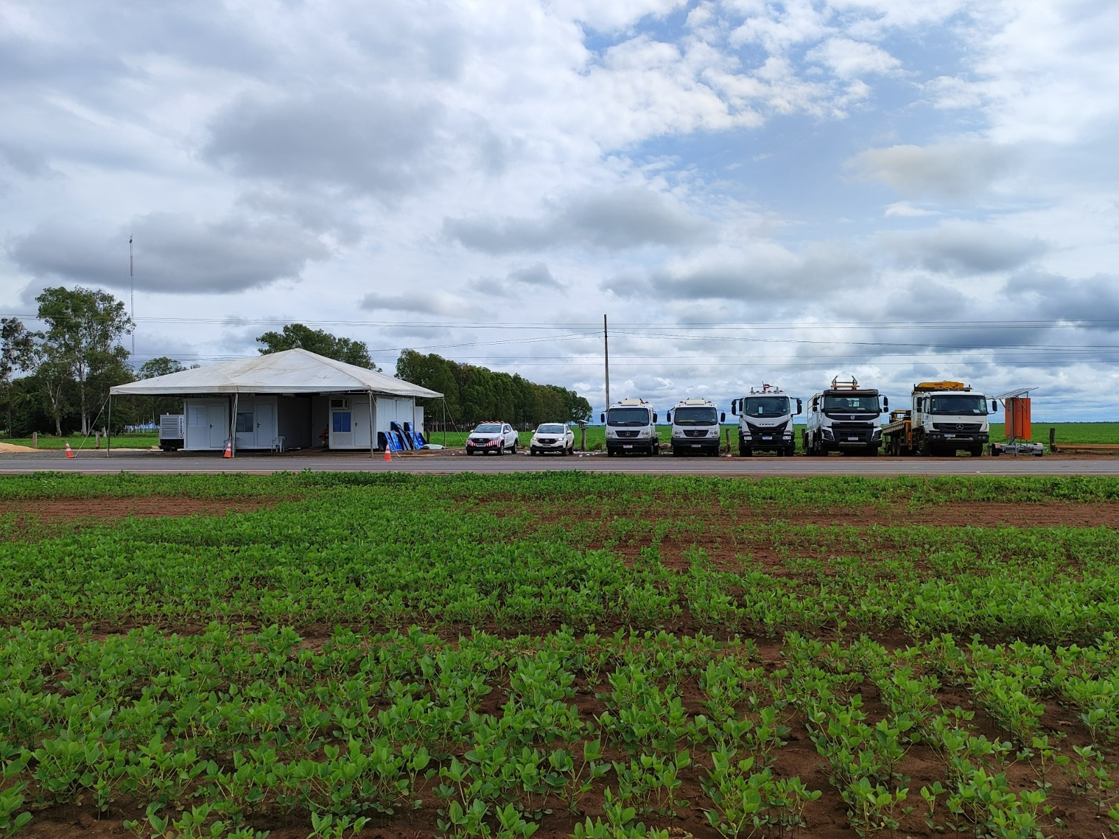 Estrutura operacional e frota de apoio